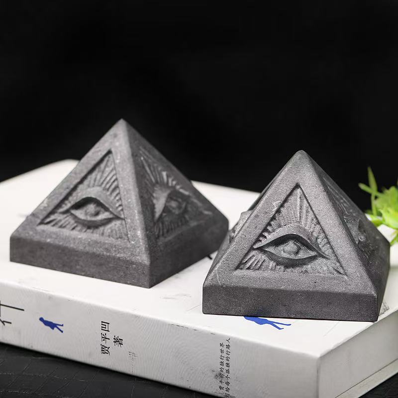 3" Evil Eye Shungite Pyramid
