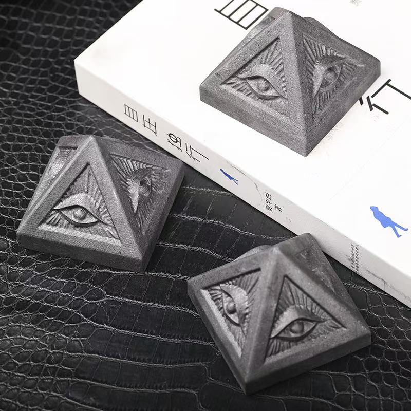 3" Evil Eye Shungite Pyramid