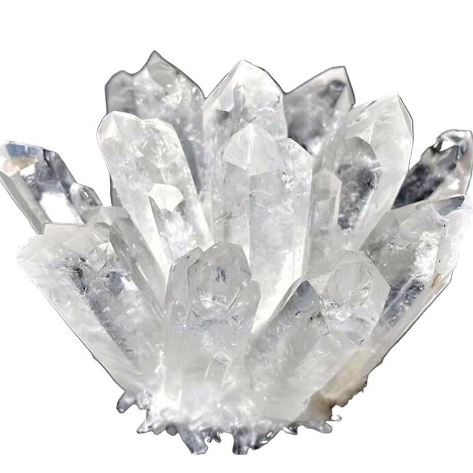 Natural Raw Quartz Crystal Cluster