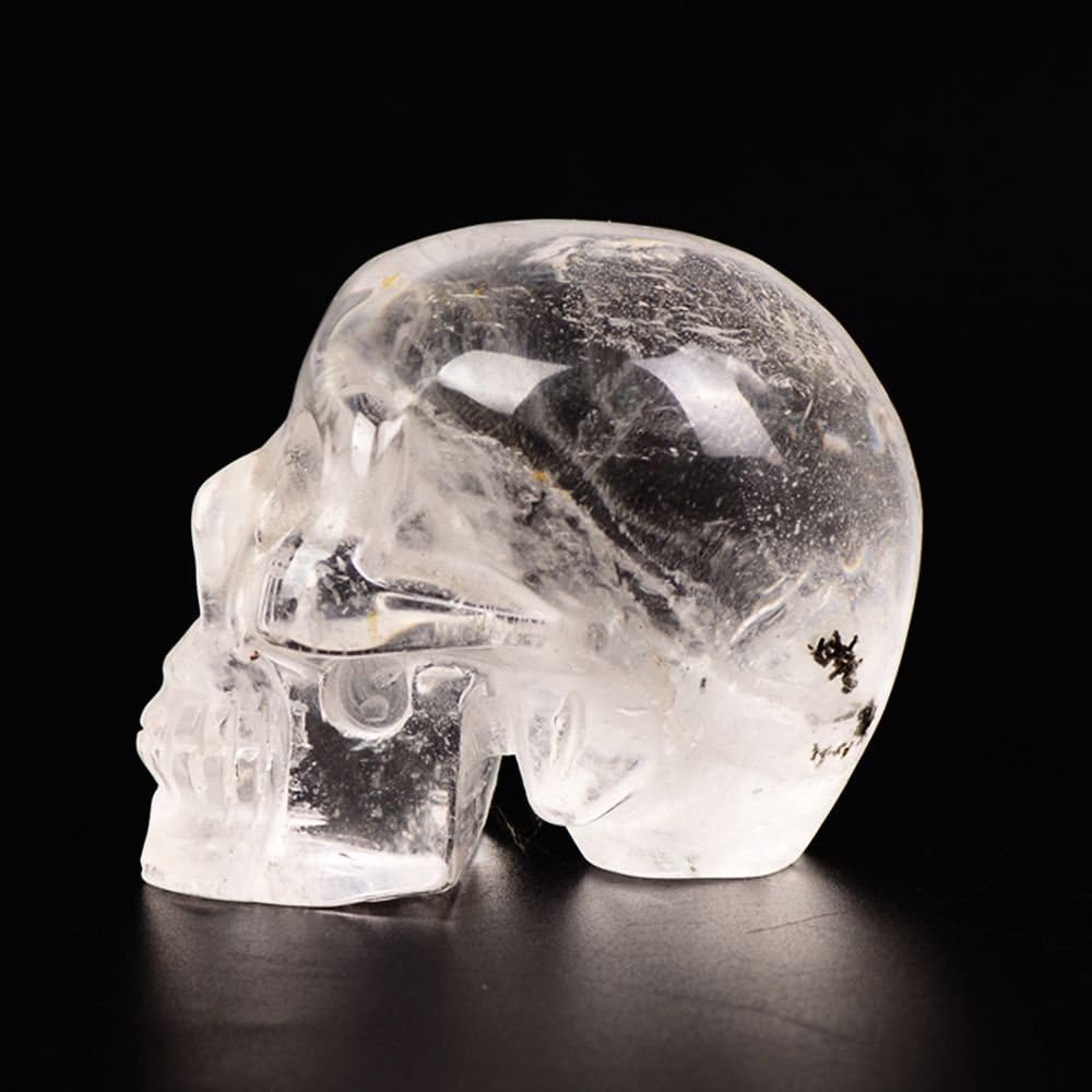 3"Clear Quartz Crystal Skull
