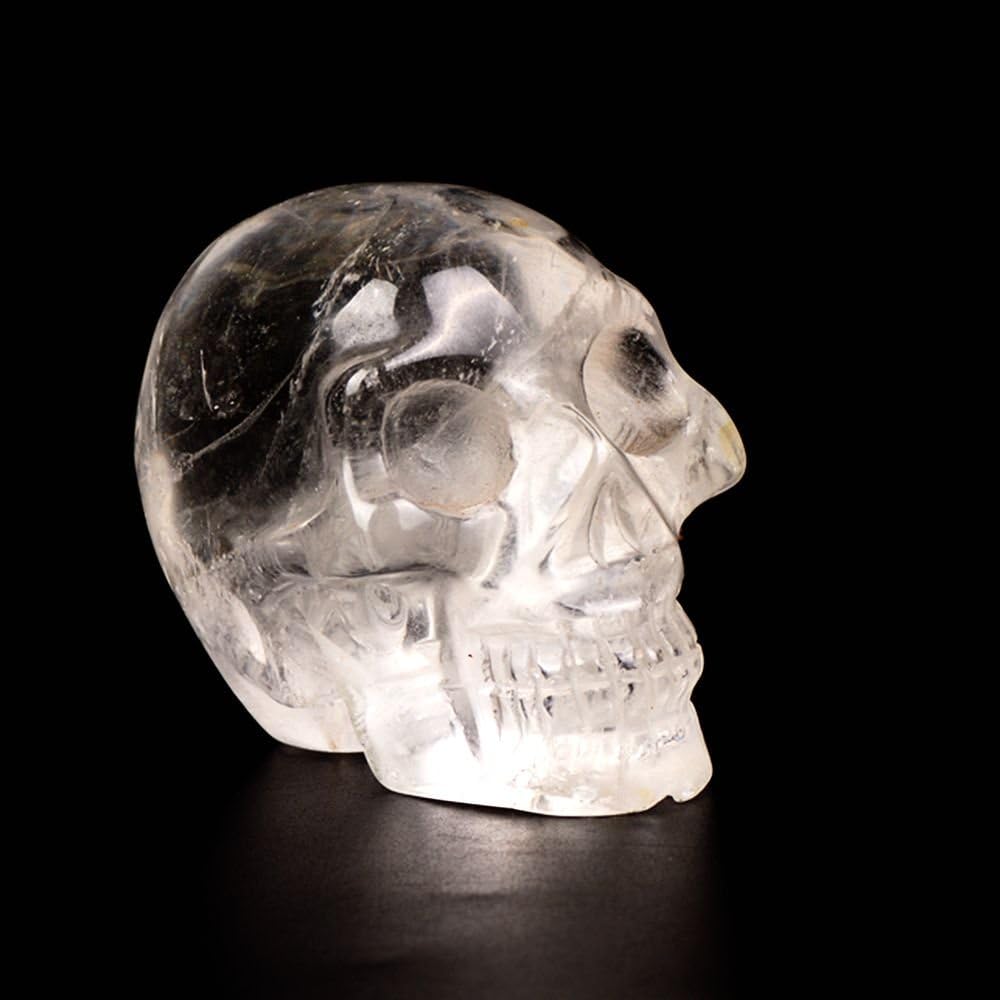 3"Clear Quartz Crystal Skull