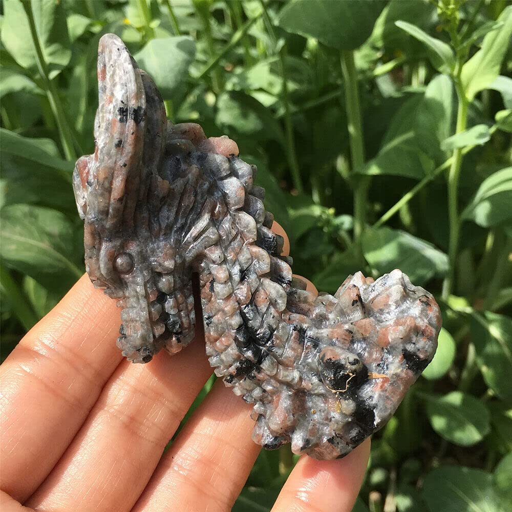 3" Natural Yooperlite Dragon Skull