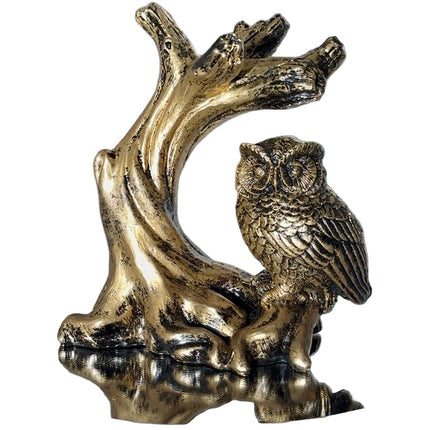 5" Silver Owl Crystal Sphere Holder