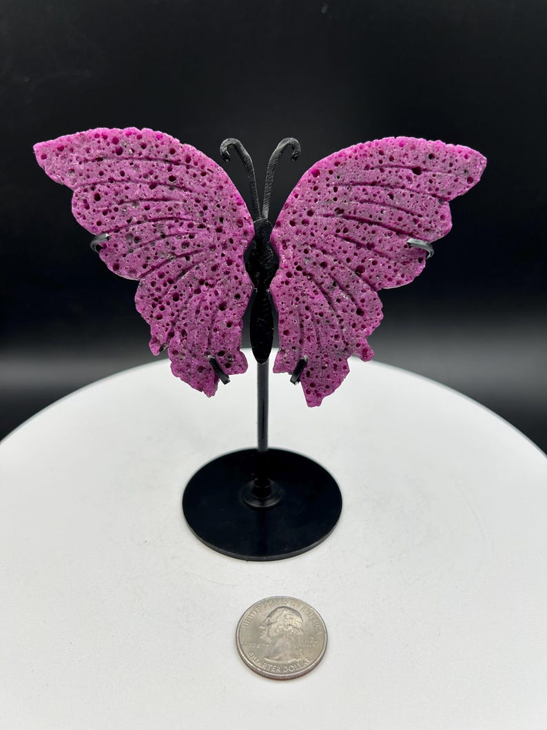 Honeycomb/Corundum Ruby Butterfly Wings