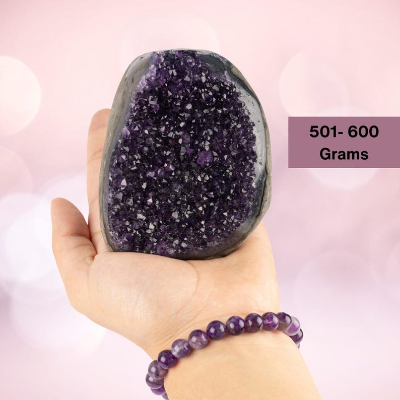 Natural Amethyst Cut Base Amethyst Geode