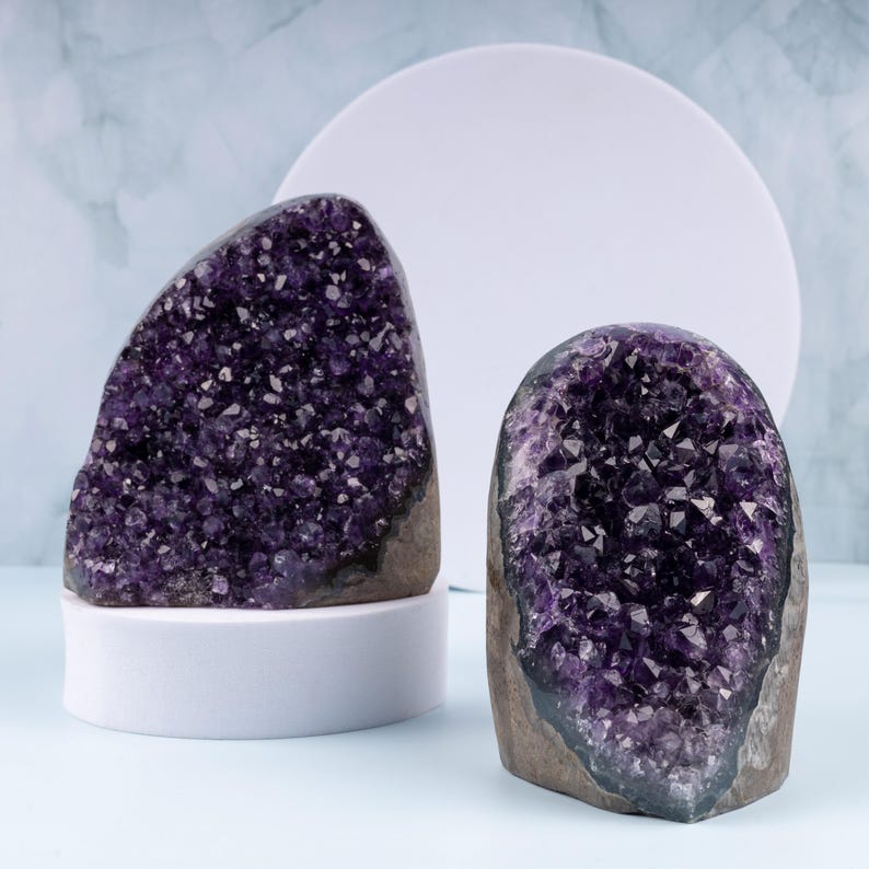 Natural Amethyst Cut Base Amethyst Geode
