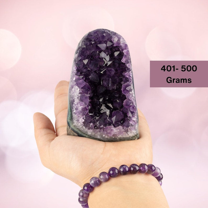 Natural Amethyst Cut Base Amethyst Geode