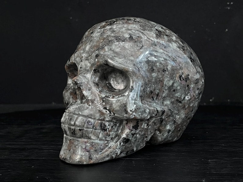 3'' Natural Hand Carved Yooperlite Skull