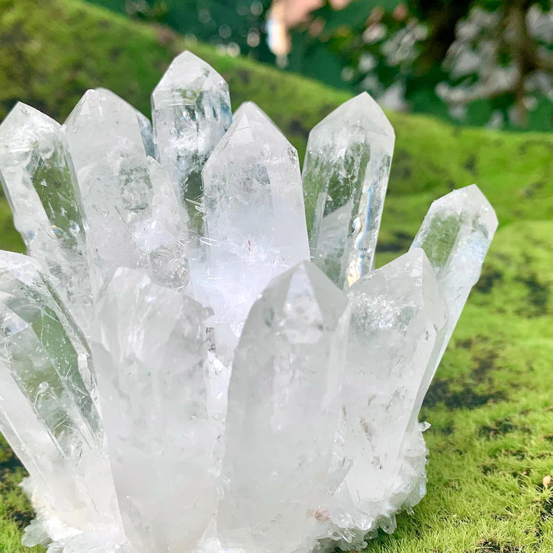Natural Raw Quartz Crystal Cluster