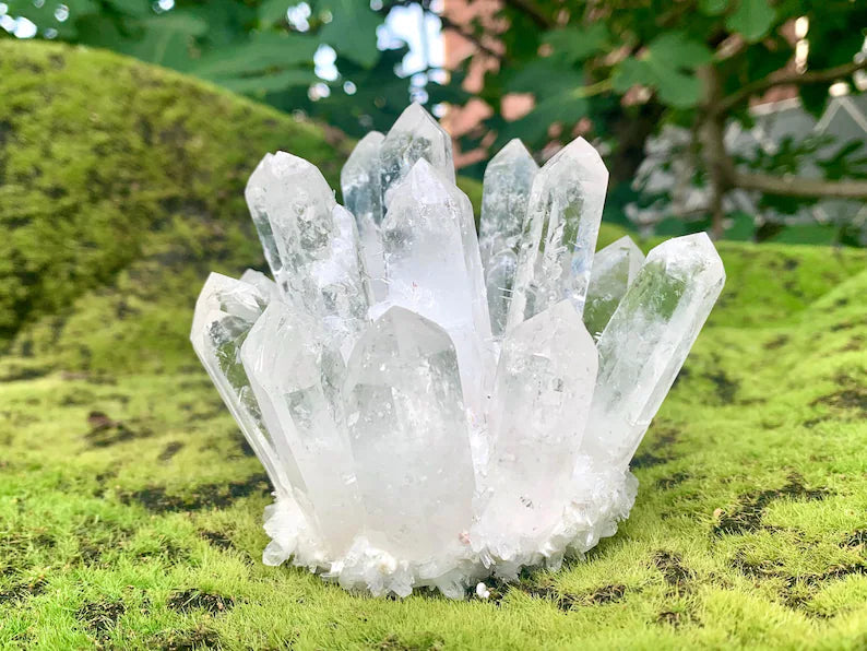 Natural Raw Quartz Crystal Cluster
