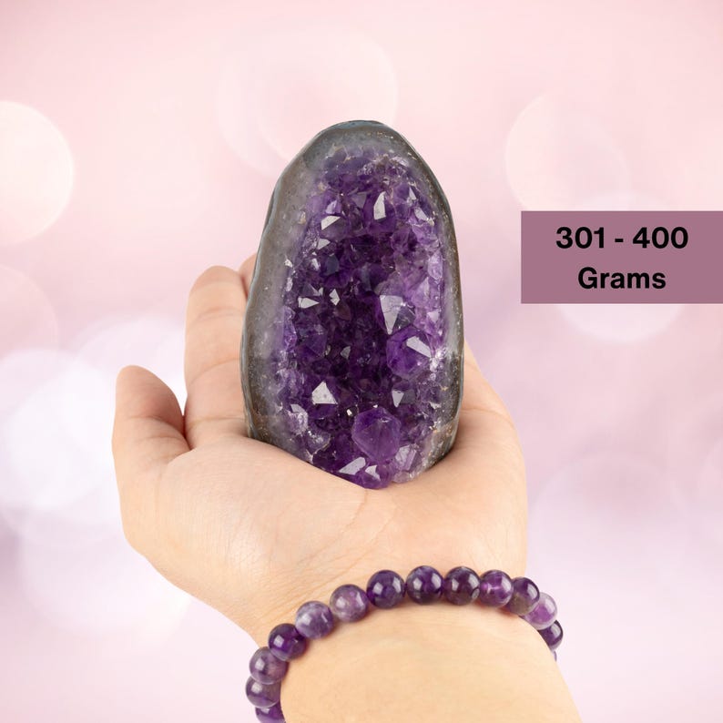 Natural Amethyst Cut Base Amethyst Geode