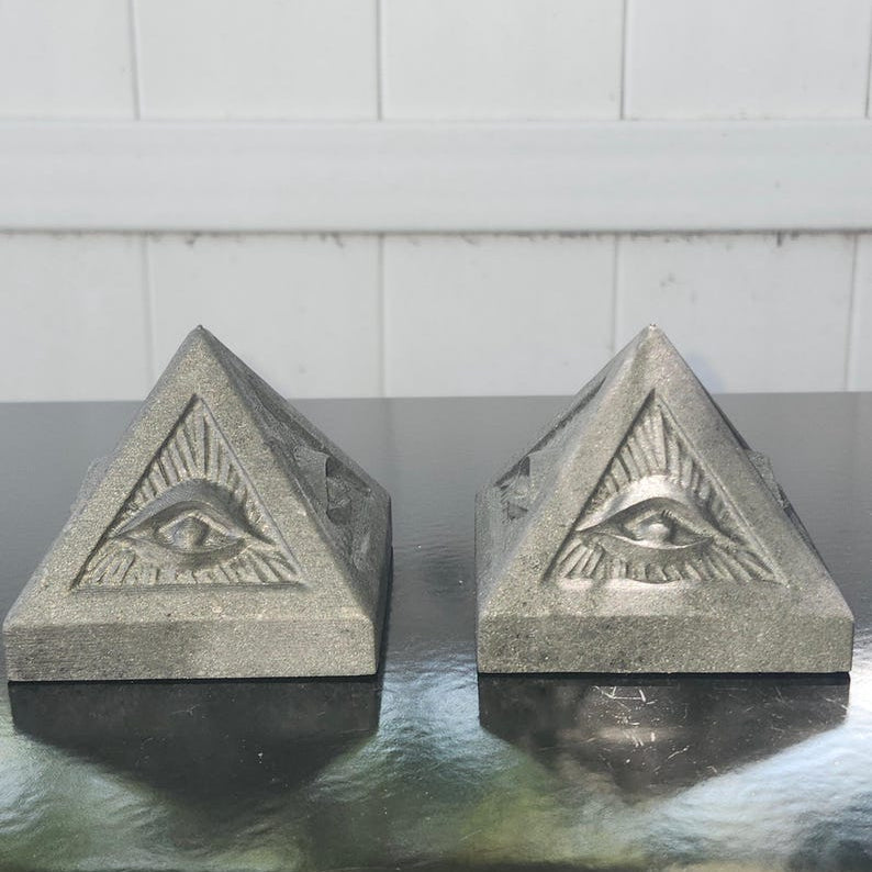 3" Evil Eye Shungite Pyramid