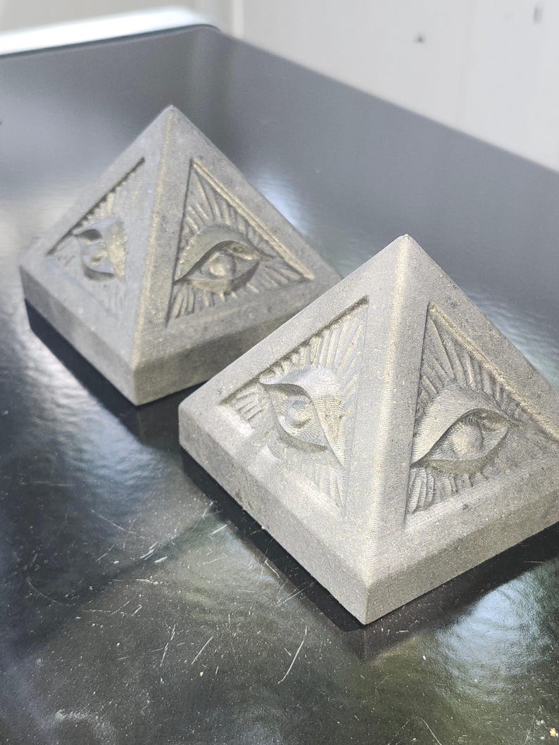 3" Evil Eye Shungite Pyramid