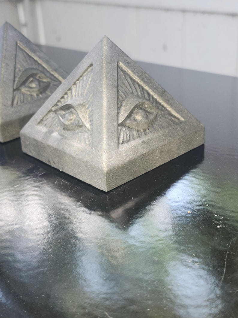 3" Evil Eye Shungite Pyramid