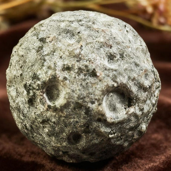 2"Hand Carved Natural Yooperlite Moon