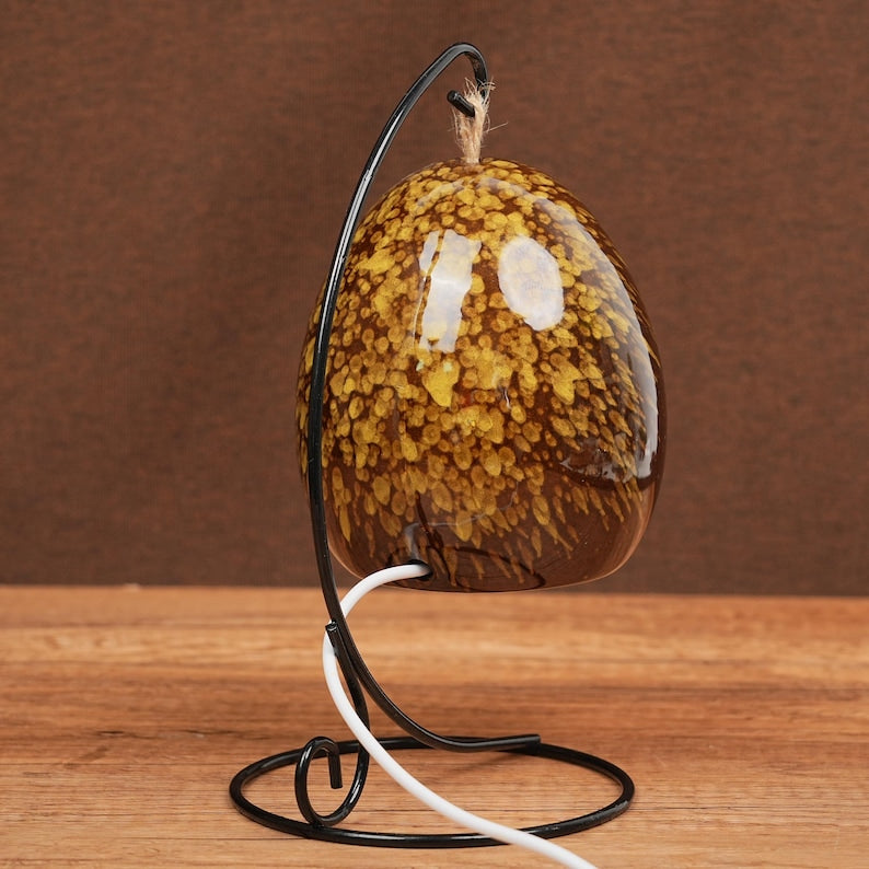 Amethyst Dinosaur Egg Lamp With Stand